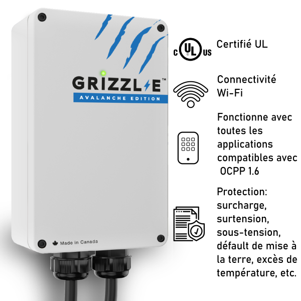 Borne de recharge intelligente Grizzl-E Smart Avalanche 14-50 GRS-14-24-AB