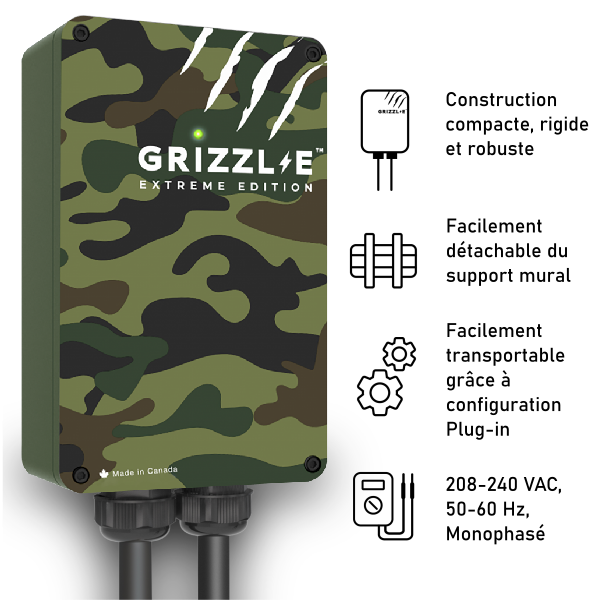 Borne de recharge intelligente Grizzl-E Smart Extreme 14-50 GRS-14-24-PC